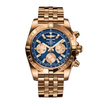 Breitling Chronomat 44 Rose Gold / Metallica Blue / Bracelet