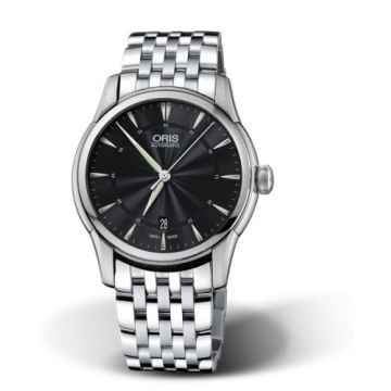 Oris Artelier Date 40 Stainless Steel / Black / Bracelet