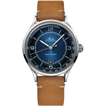 Mido Multifort Patrimony Stainless Steel / Blue