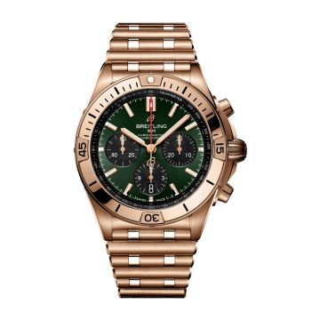 Breitling Chronomat B01 42 Red Gold / Green / Rouleaux