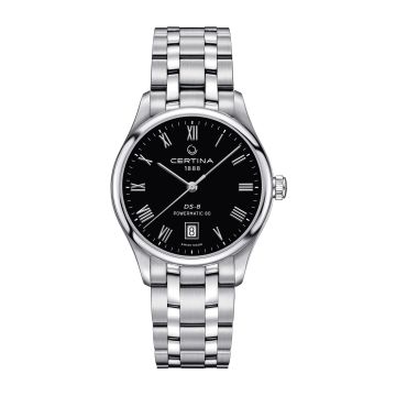 Certina DS-8 Powermatic Stainless Steel / Black / Bracelet