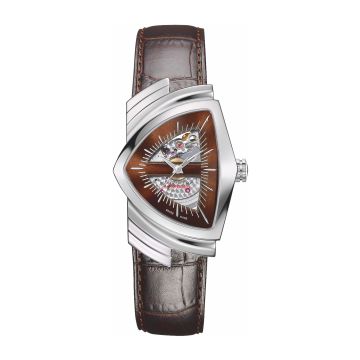 Hamilton Ventura Automatic Gents Stainless Steel / Mahogany