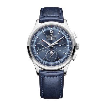 Jaeger-LeCoultre Master Control Chronograph Calendar Stainless Steel / Blue