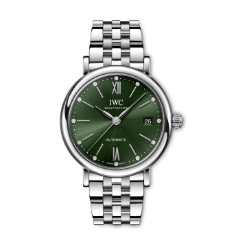 IWC Schaffhausen Portofino Automatic 37 Stainless Steel / Green / Bracelet