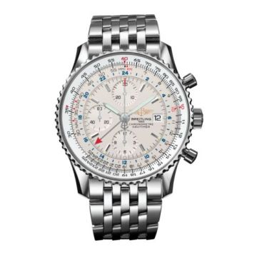 Breitling Navitimer World Stainless Steel / Silver / Bracelet
