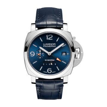 Panerai Luminor Dieci Giorni GMT Stainless Steel / Blue