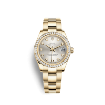 Rolex Datejust 31 Yellow Gold Diamond / Oyster / Silver Diamond