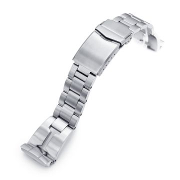 Retro Shaver Blade Watch Band for Seiko New Turtles SRP777 SRP775 SRPA21 (PADI), Stainless Steel - Brushed, V Diver Clasp - 18mm