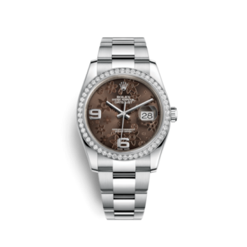 Rolex Datejust 36 Stainless Steel Diamond / Oyster / Bronze Floral