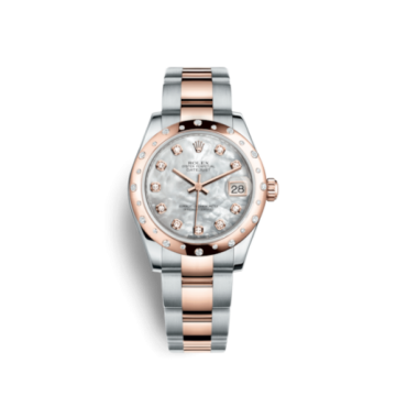 Rolex Datejust 31 Rolesor Everose Domed Diamond / Oyster / MOP