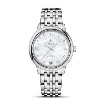 Omega De Ville Prestige Co-Axial 32.7 Stainless Steel / MOP Butterfly / Bracelet