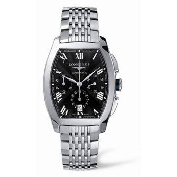 Longines Evidenza Chronograph Black Bracelet