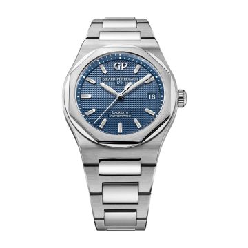 Girard-Perregaux Laureato 38 Automatic Stainless Steel / Blue / Alligator