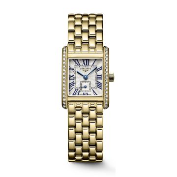 Longines Mini Dolcevita 21.5 Quartz Yellow Gold - Diamond / Silver / Bracelet