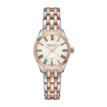 Hamilton Jazzmaster Lady Auto 30 Stainless Steel - Rose Gold / MOP / Bracelet