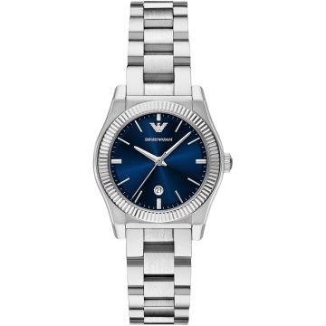 Emporio Armani Federica Date Silver / Blue