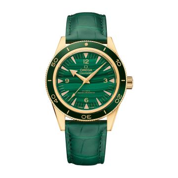 Omega Seamaster 300 Co-Axial Master Chronometer Yellow Gold / Malachite