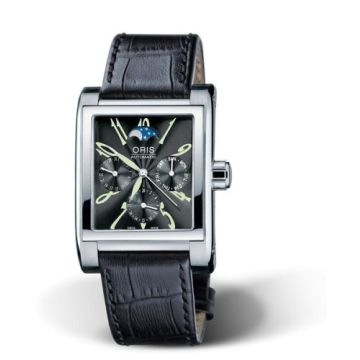Oris Rectangular Complication Stainless Steel / Black - Arabic