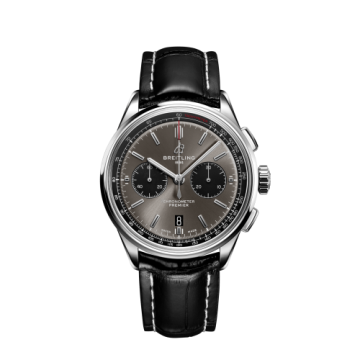 Breitling Premier B01 Chronograph 42 Stainless Steel / Anthracite / Croco / Pin