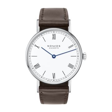 Nomos Glashütte Ludwig 33 Duo Enamel White See-Through