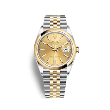 Rolex Datejust 36 Stainless Steel / Yellow Gold / Smooth / Champagne / Jubilee