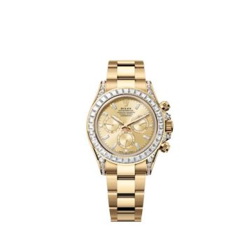Rolex Cosmograph Daytona Yellow Gold - Baguette / Champagne - Baguette / Oyster