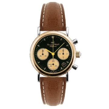 IWC Schaffhausen Portofino Lady Chronograph MecaQuartz Stainless Steel / Rose Gold / Black / Calf