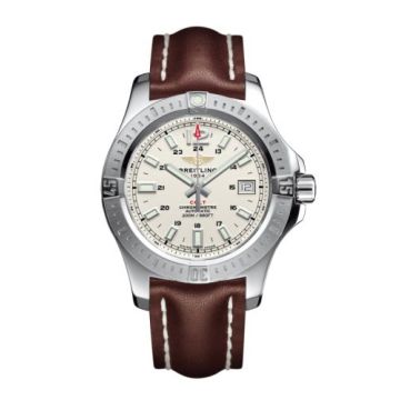 Breitling Colt 41 Automatic Stratus Silver / Calf