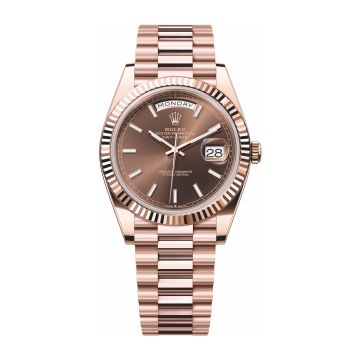 Rolex Day-Date 40 Everose / Chocolate