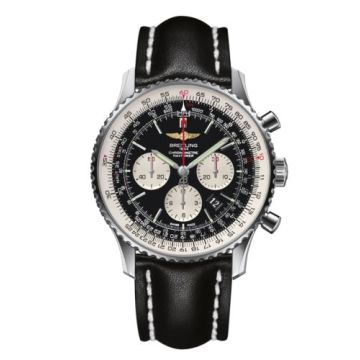 Breitling Navitimer 01 46 Stainless Steel / Black / Calf / Pin