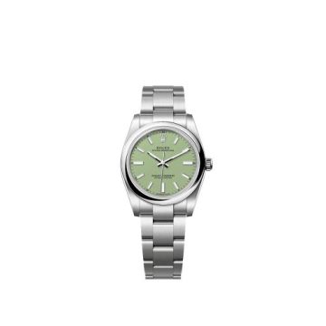 Rolex Oyster Perpetual 34 Stainless Steel / Pistachio