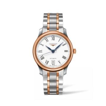Longines Master Collection Date 38.5 Two Tone Rose / Roman