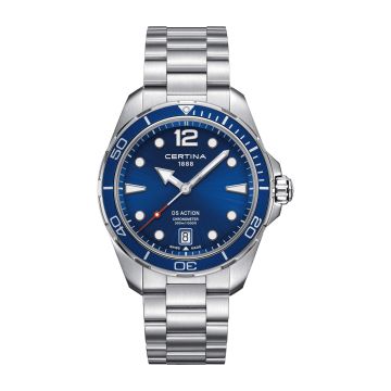 Certina DS Action 43 Quartz Stainless Steel / Blue