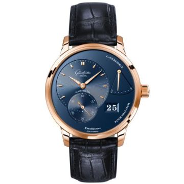 Glashütte Original PanoReserve Red Gold / Blue / Alligator / Folding