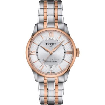 Tissot Chemin Des Tourelles Powermatic 80 34 Stainless Steel - Rose Gold / Silver / Bracelet