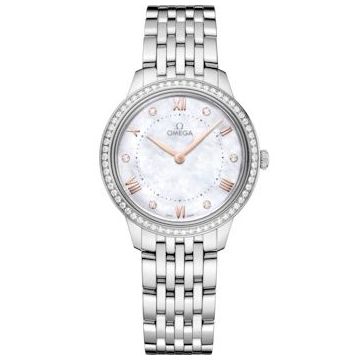 Omega De Ville Quartz 30 Stainless Steel - Diamond / MOP/ Bracelet