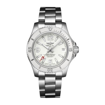 Breitling Superocean 36 Stainless Steel / White / Bracelet