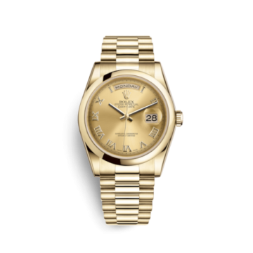 Rolex Day-Date 36 Yellow Gold Domed / President / Champagne Roman