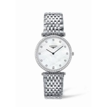 Longines La Grande Classique 33 Quartz Diamond Bezel MOP