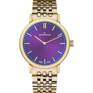 Claude Bernard Slim Line 32 Gold / Purple