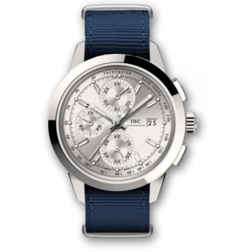IWC Schaffhausen Ingenieur Chronograph Custom Stainless Steel / Silver-Rhodium / NATO