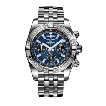 Breitling Chronomat 44 Stainless Steel / Diamond / Blackeye Blue / Bracelet