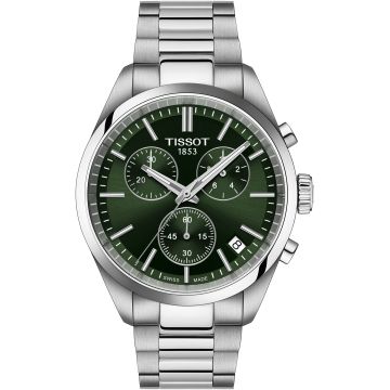 Tissot PR 100 Quartz Chronograph Stainless Steel / Green / Bracelet