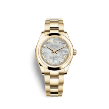 Rolex Datejust 31 Yellow Gold Domed / Oyster / MOP Roman