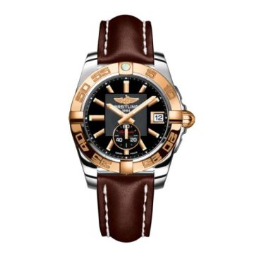 Breitling Galactic 36 Automatic Stainless Steel / Rose Gold / Volcano Black / Calf