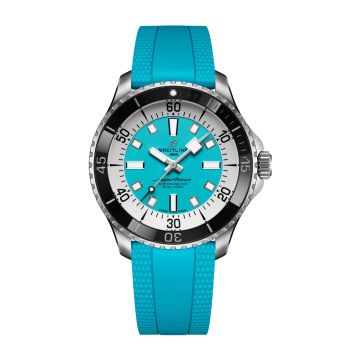 Breitling SuperOcean Automatic 44 Stainless Steel / Turquoise / Rubber