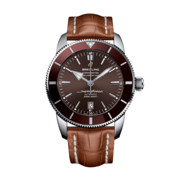Breitling Superocean Heritage II 46 Stainless Steel / Bronze / Bronze / Croco / Pin