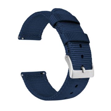 Navy Blue Two Piece NATO® style Watch Band - 16mm