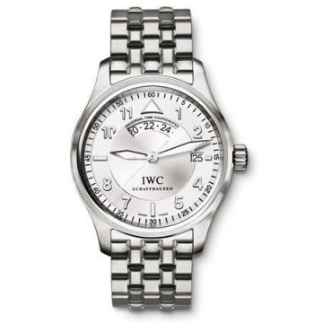 IWC Schaffhausen Pilot's Watch Spitfire UTC Stainless Steel / Silver / Bracelet