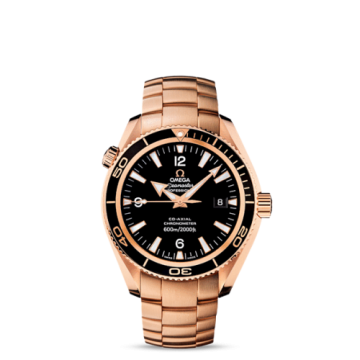 Omega Seamaster Planet Ocean 600M Co-Axial 42 Red Gold / Black / Bracelet